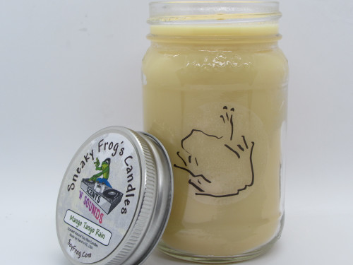 Mango Tango Rain - Scented Natural Soy Wax Candle - 16 Oz Mason Jar