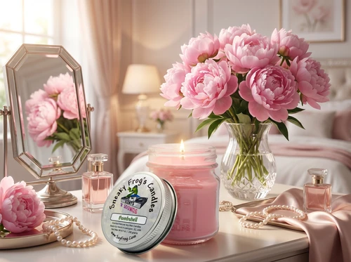 Bombshell - Scented Natural Soy Wax Candle - 8 Oz Mason Jar