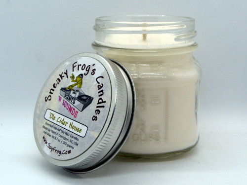 'Ole Cider House- Scented Natural Soy Wax Candle - 8 Oz Mason Jar