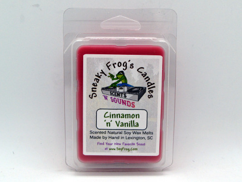 Cinnamon 'n' Vanilla Scented Soy Wax Melts -- Hand Poured