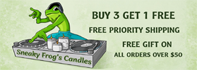 Sneaky Frog's Natural Soy Wax Candles