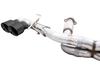 AWE Tuning Track Edition Exhaust Quad Black Tips for 20 Chevrolet Corvette (C8)