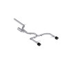 3in Cat-Back Dual Split Rear W/Carbon Fiber Tips For 22 VW Jetta GLI 2.0L TSI