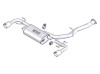Borla Single Round Rolled Angle-Cut Cat-Back Exhaust For 03-09 Mazda RX-8 1.3L
