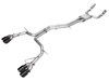 AWE Track Exhaust w/Diamond Black Tips for 19-23 Audi C8 S6/S7 2.9TV6 AWD