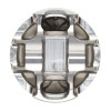 JE Pistons For Porsche 996 / 997 3.6L Twin Turbo 100mm Bore 25.5cc Dish 9.4:1 CR