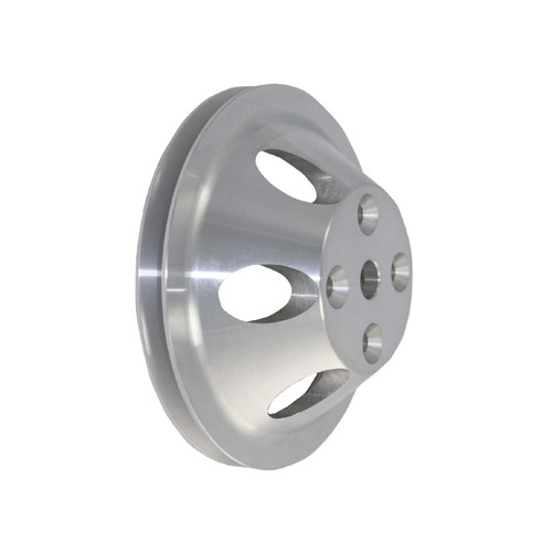 SMALL BLOCK CHEVY SINGLE-GROOVE ALUMINUM LONG WATER PUMP PULLEY