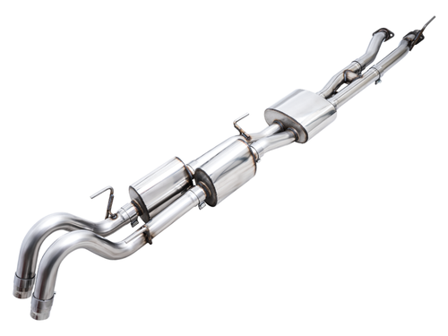 AWE 0FG Exhaust with BashGuard - No Tips For 2016-2022 Toyota Tacoma