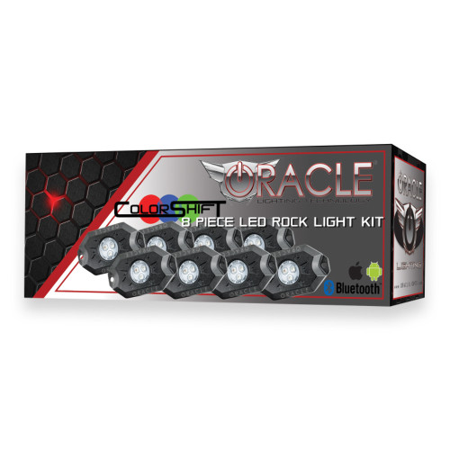 Oracle® 8 Piece ColorSHIFT Underbody Wheel Rock Light Kit Mulit Color BlueTooth Oracle® 8 Piece ColorSHIFT Underbody Wheel Rock Light Kit Mulit Color BlueTooth