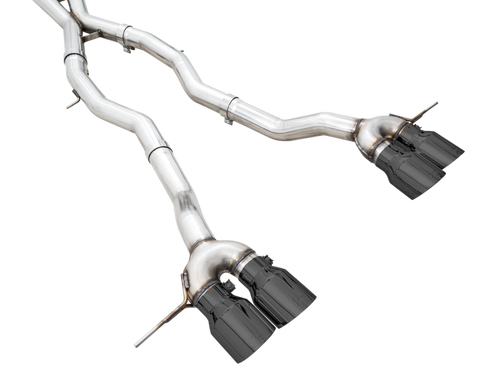 AWE Track Catback Exhaust for 21-23 BMW M3/M4 3.0T-Black Tips