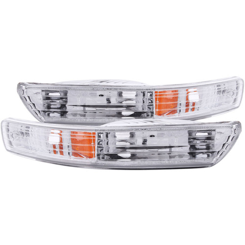 ANZO Euro Parking Lights Chrome w/ Amber Reflector for 98-01 Integra
