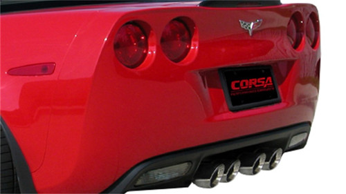 Corsa 14164CB1 3.0 In Cat-Back Twin 4.0 In Tips For Corvette C6 Z06 2006-2011