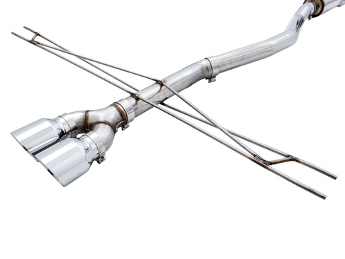 AWE  Track Edition Exhaust w/Front Pipe & Dual Tips for 17-21 Honda Civic Si