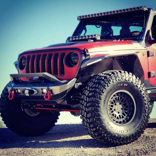 Stealth Front Fender Liner JL Body Armor Raw Stainless Steel For 18-23 Jeep JL