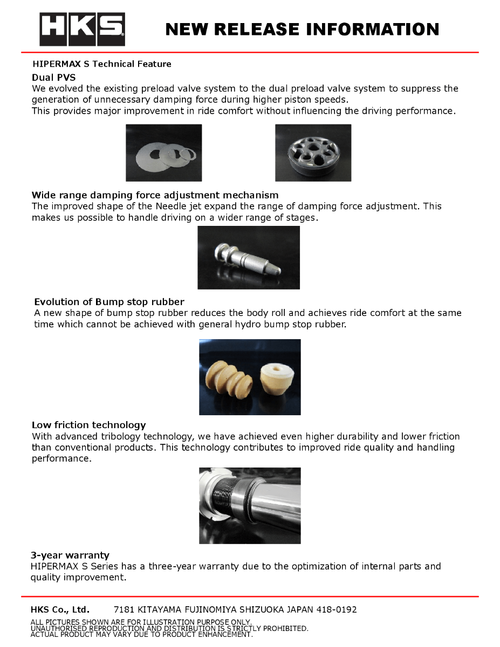 HKS Coilovers HIPERMAX S AP1 Full Kit For 99-03  Honda S2000 Front & Rear HKS Coilovers HIPERMAX S AP1 Full Kit For 99-03  Honda S2000 Front & Rear