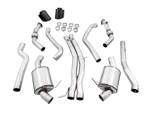 AWE Touring Edition Exhaust Diamond Black RS-style Tips for Audi B9 RS 5 Coupe