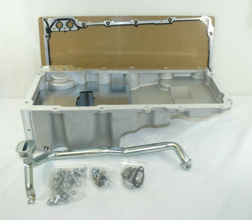 Low-Profile Retro-Fit LSX Aluminum Rear Sump Oil Pan Aluminum Natural Finish