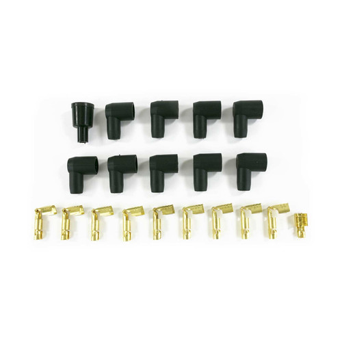 8.5MM UNIVERSAL SPARK PLUG WIRE SET WITH 180° PLUG BOOTS, BLUE