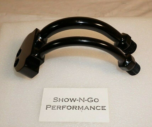 CURVED COMPRESSOR MANIFOLD FOR MINI SANDEN SD-7 COMPRESSORS