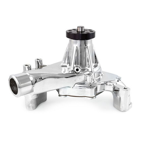 SMALL BLOCK CHEVY LONG-STYLE REVERSE ROTATION HIGH-FLOW MECHANICAL WATER PUMP