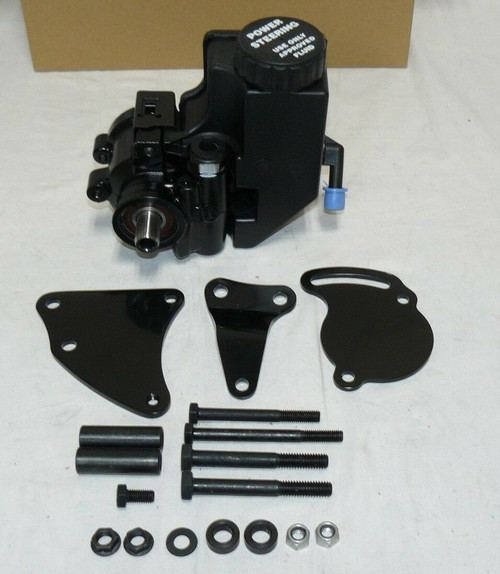 GM TYPE II POWER STEERING PUMP WITH BRACKET BLACK