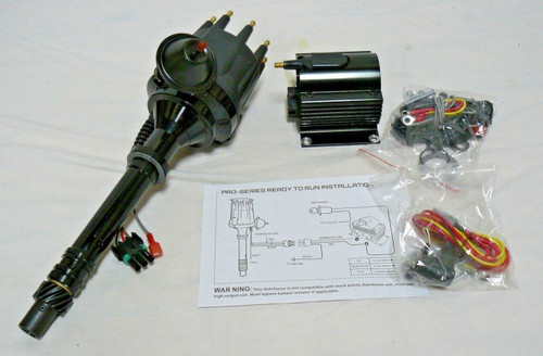 CHEVY V8 ALL BLACK PRO SERIES READY TO RUN IGNITION KIT & COIL