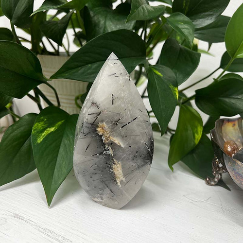 Tourmalinated Quartz Flame for Protection and Transformation (M)