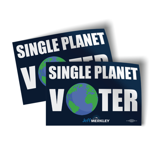 Single Planet Voter (4.5" x 3" Vinyl Sticker -- Pack of Two!) Single Planet Voter (4.5" x 3" Vinyl Sticker -- Pack of Two!)