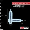 RedRock 25g Threaded Beverage-Grade CO2 Cartridges – 3/8" Thread, 24 TPI – 10 Pack