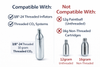 10 Gram Threaded CO₂ Cartridges – Industrial Grade – Case of 492 (Bulk 10g CO2 Cylinders)