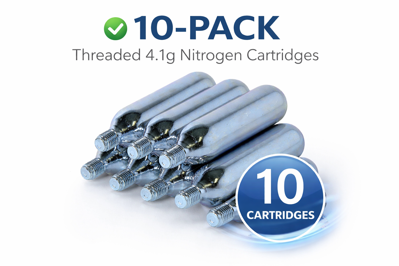 10 Redrock 4.1 gram Nitrogen N2 Cartridges Threaded Bulk Pricing Available