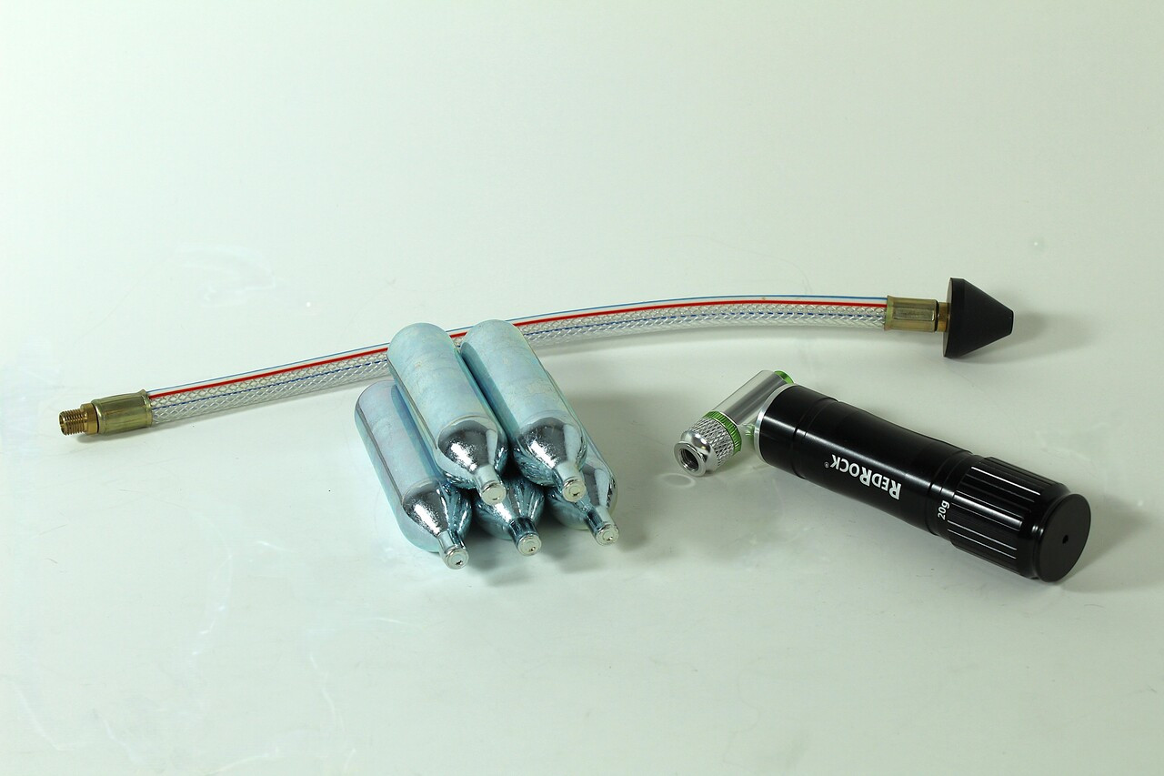 RedRock 20g Condensate Drain Line Cleaning Gun with 5x 20g CO₂ Cartridges – HVAC Clog Remover