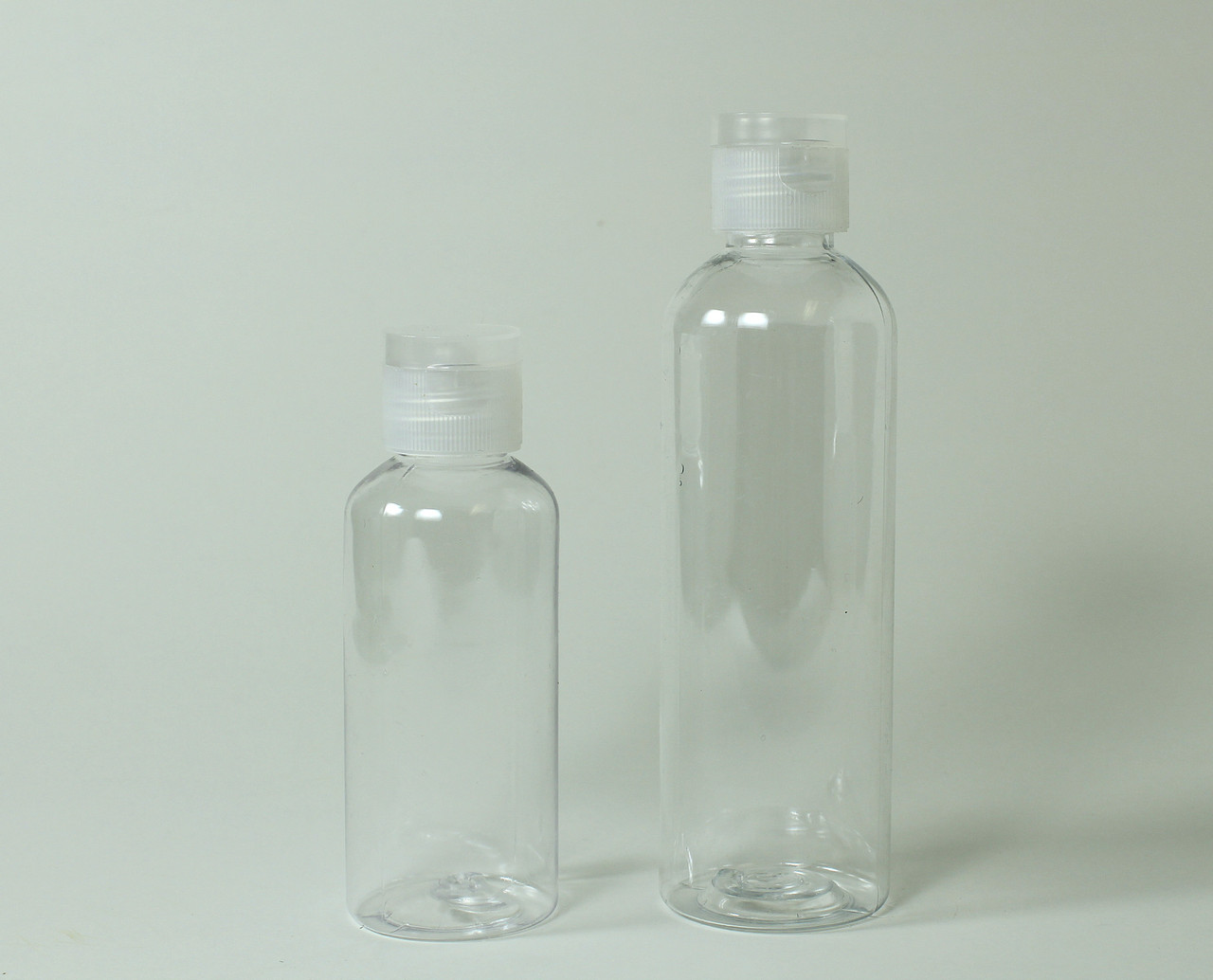Combo Pack – 60ml (2oz) & 120ml (4oz) Clear Plastic Bottles with