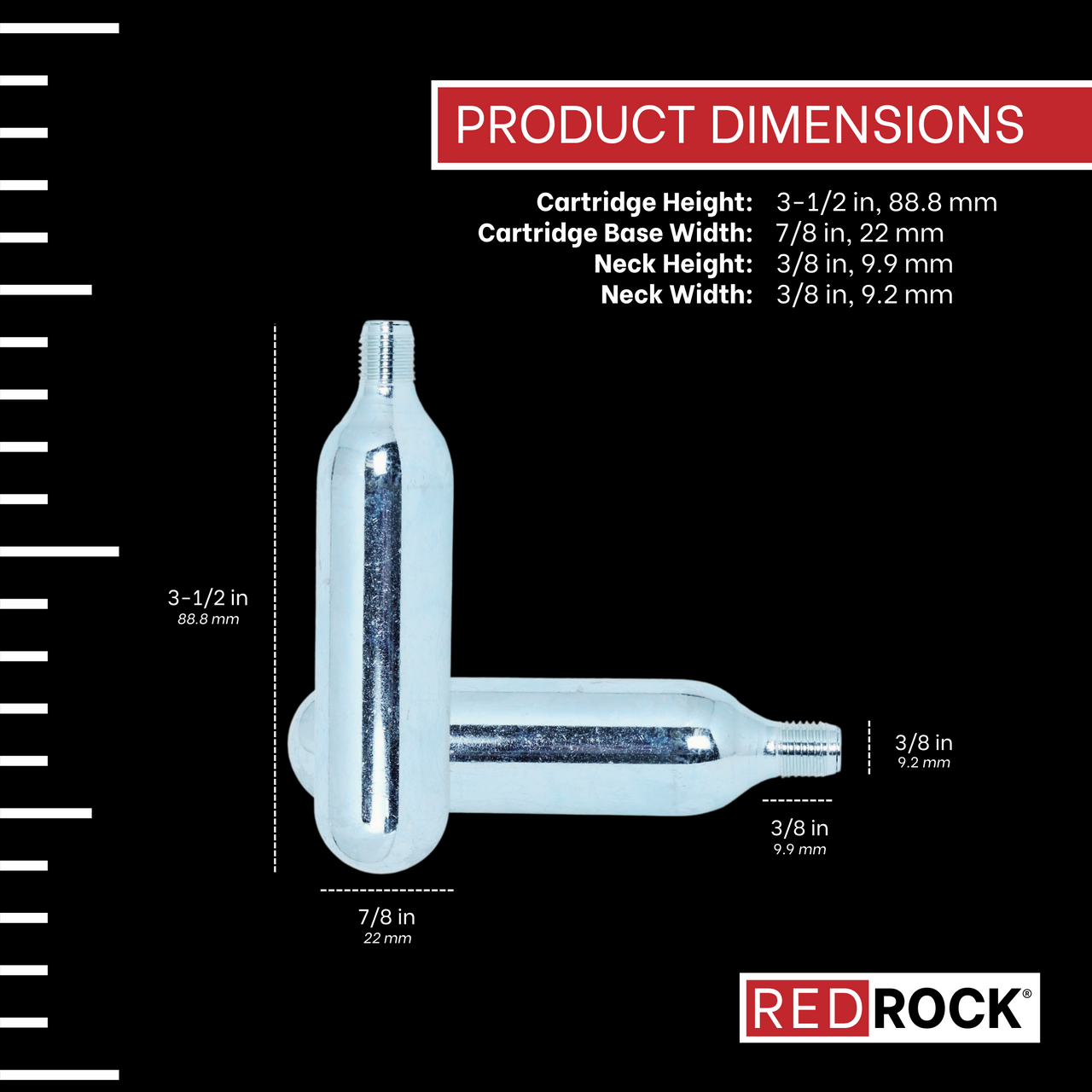 Case of 300 | 16g Threaded CO₂ Cartridges – 3/8" Food-Grade for Beer Chargers, Growlers & Mini-Kegs (Bulk Pricing Available)