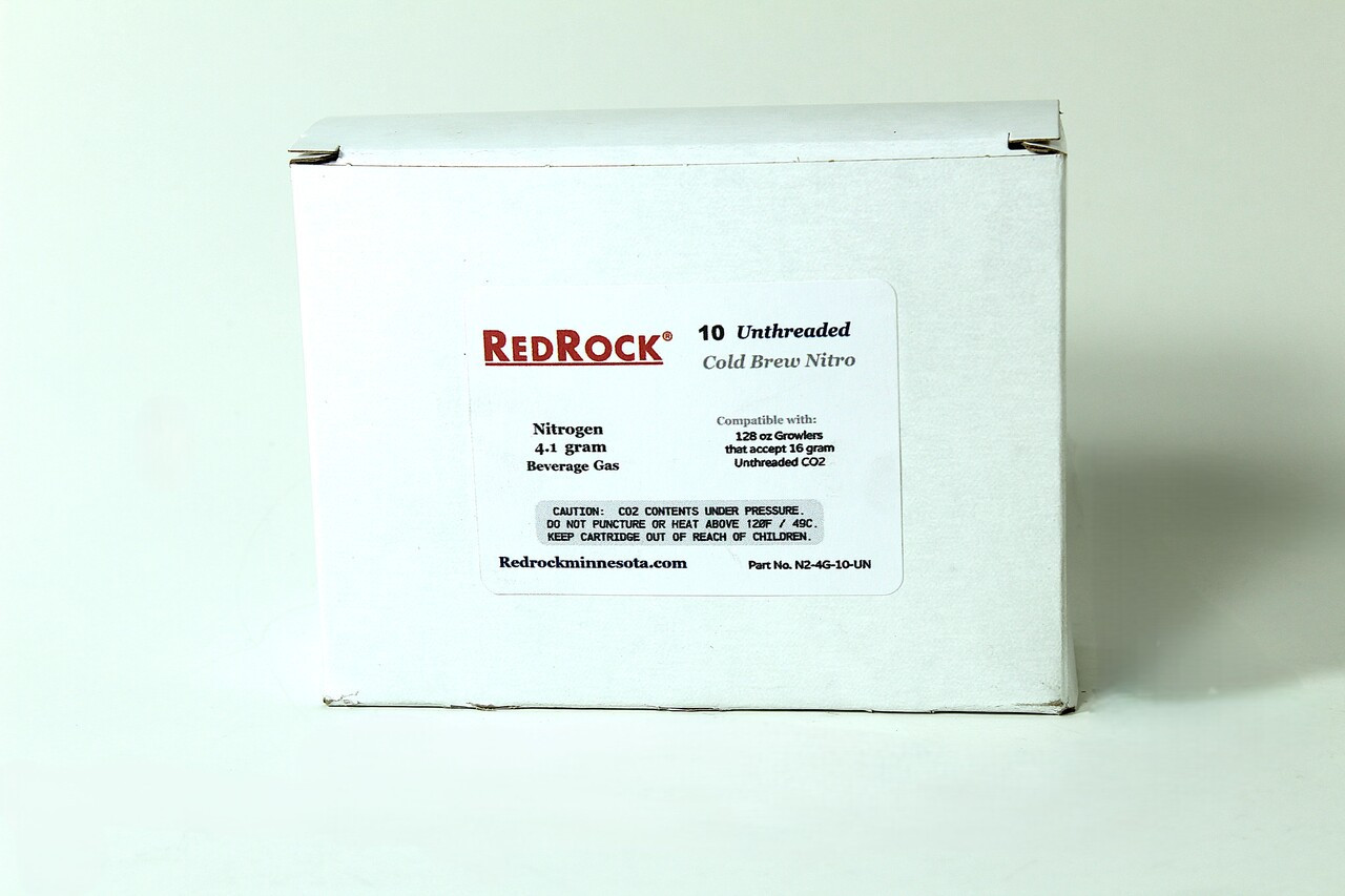 4.1 Gram Unthreaded Nitrogen (N₂) Cartridges – Beverage Grade – 200 Pack (Nitro Coffee Cylinders)