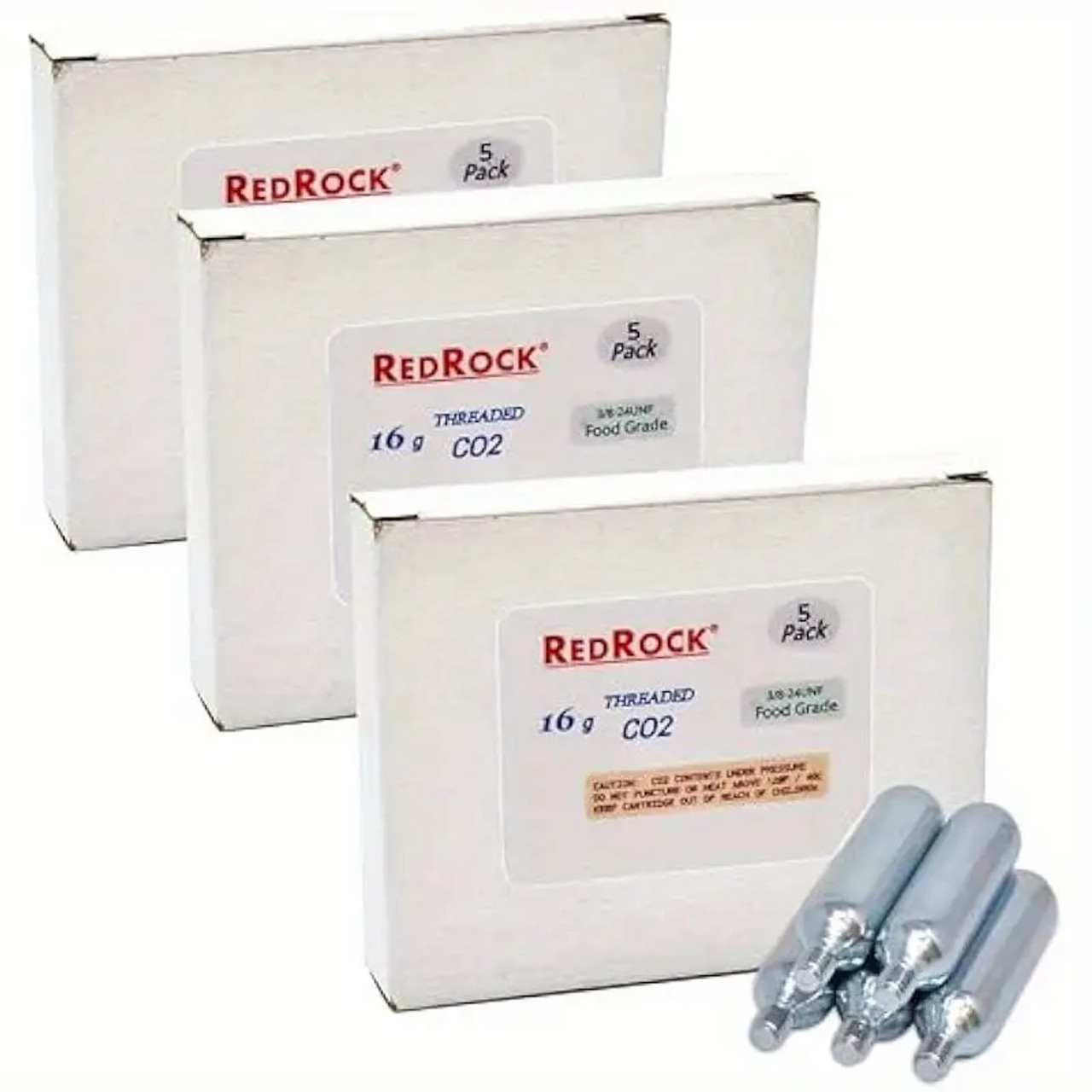 10-Pack 16g Threaded CO₂ Cartridges – 3/8" Food-Grade for Beer Chargers, Growlers & Mini-Kegs (Bulk Pricing Available)