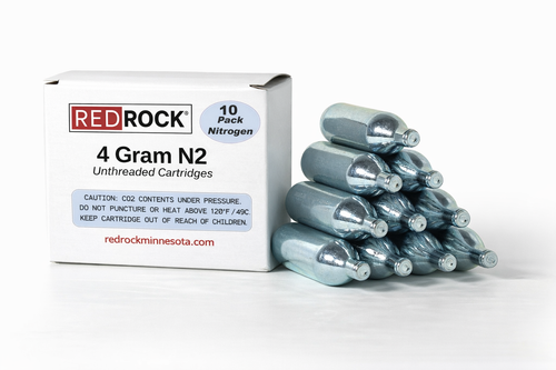 10 Redrock 4.1 gram Nitrogen N2 Cartridges UnThreaded Bulk Pricing Available