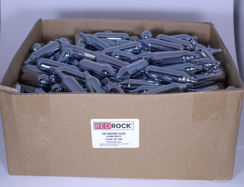 Case of 300 | 16 gram  CO2 Unthreaded Beer Keg Chargers Beverage Gas 8.3 mm Neck Diameter