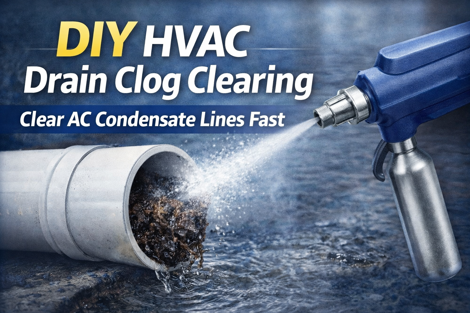 DIY HVAC Drain Line Clog Clearing: A Simple Way to Prevent Water Damage