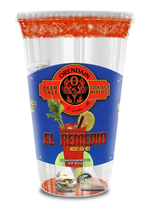 EL REMEDIO Michelada Mix – Beer Cocktail Mix 24 oz Cup by Orendain Brands