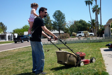 Using the Piggyback Rider for Household Chores 