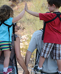 The places you’ll go with a standing child carrier