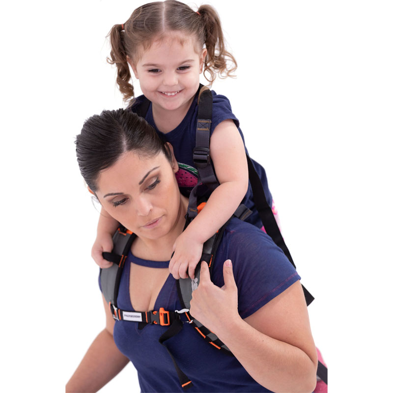  Piggyback Rider Toddler Carrier Backpack - Scout Standing  Child Carrier Backpack for Events & Travel - Complete Parent & Child Set  with Secure Safety Harness for Ages 2-4, Holds Up