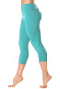 Gigi High Waist Side Gather 3/4 Leggings - Butter