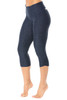 Gigi High Waist Side Gather 3/4 Leggings - Butter