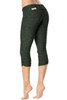 Gigi Rolldown Side Gather 3/4 Leggings - Butter