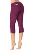 Gigi Rolldown Side Gather 3/4 Leggings - Butter