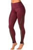 Solstice High Waist Leggings - Mesh Accent on Wet