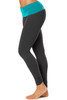 Rolldown Ankle Gather Leggings - Contrast Supplex