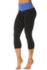 Pina High Waist 3/4 Leggings - Contrast on Supplex